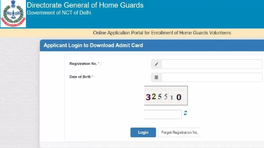 Delhi Home Guard Admit Card 2024 Link (Out) Download